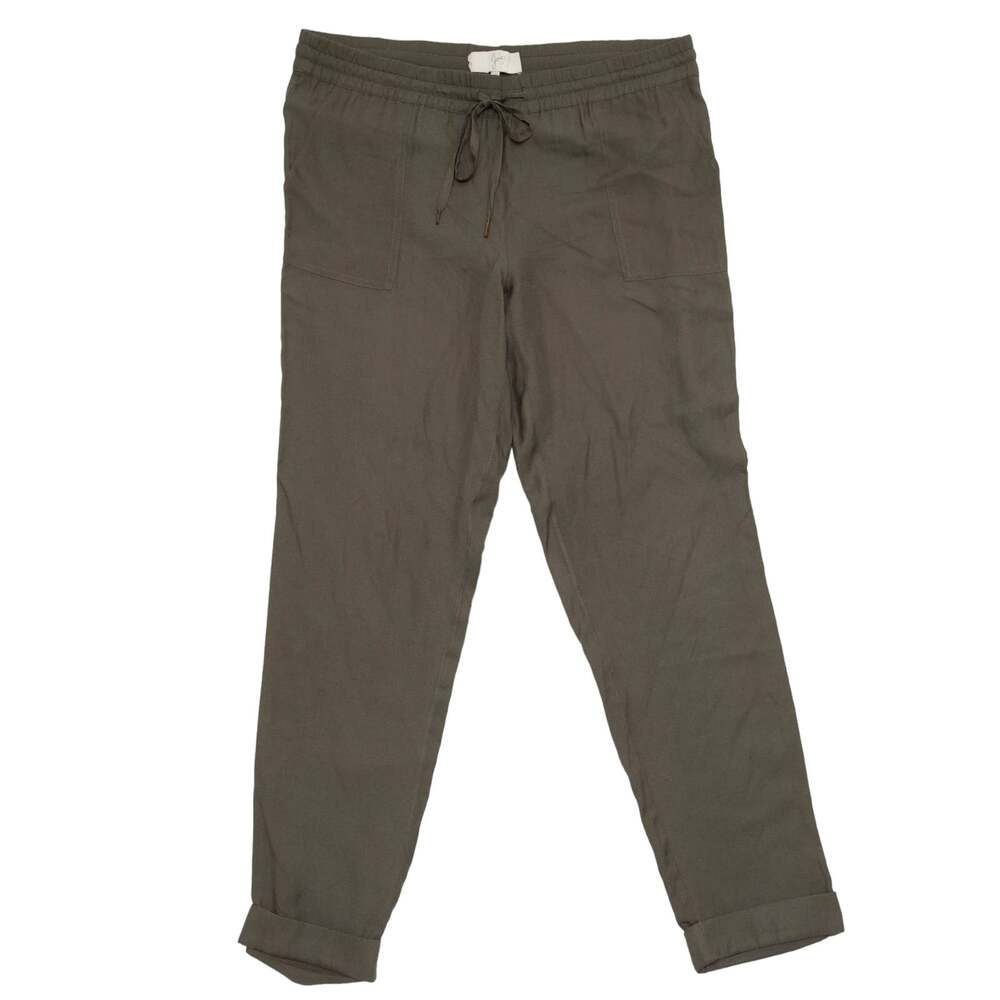 Joie Maxi Taper Leg Crepe Silk Jogger Trousers Size Medium